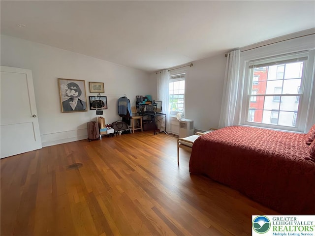 209 Northampton St, Easton, PA 18042 - bedroom with wood finished floors and vaulted ceiling
