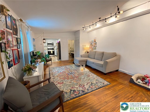 209 Northampton St, Easton, PA 18042 - living area with wood finished floors