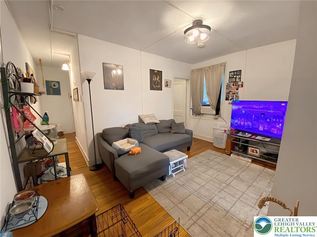 209 Northampton St, Easton, PA 18042 - living room with wood finished floors and baseboards