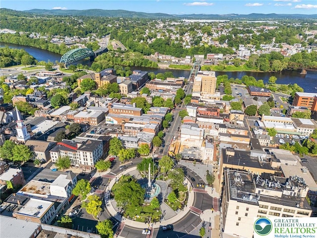 209 Northampton St, Easton, PA 18042 - drone / aerial view of a large body of water and a notable bridge