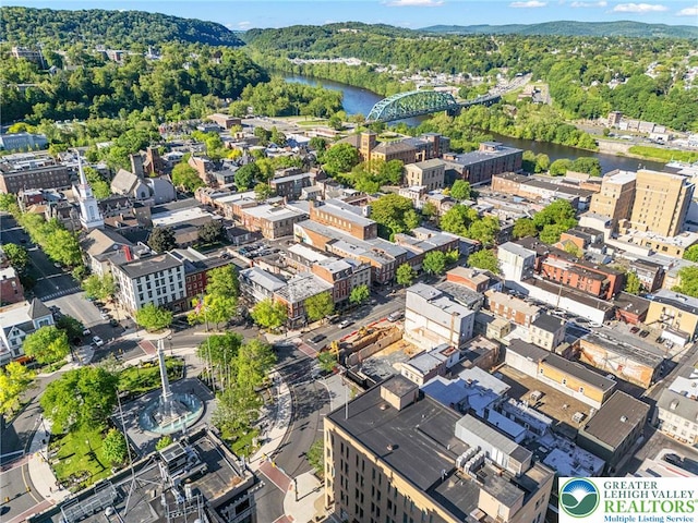 209 Northampton St, Easton, PA 18042 - bird's eye view of a nearby body of water and a notable bridge