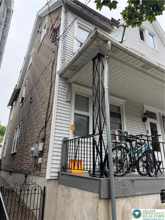 713 E 5th St, Bethlehem City, PA 18015 - view of property exterior featuring a porch