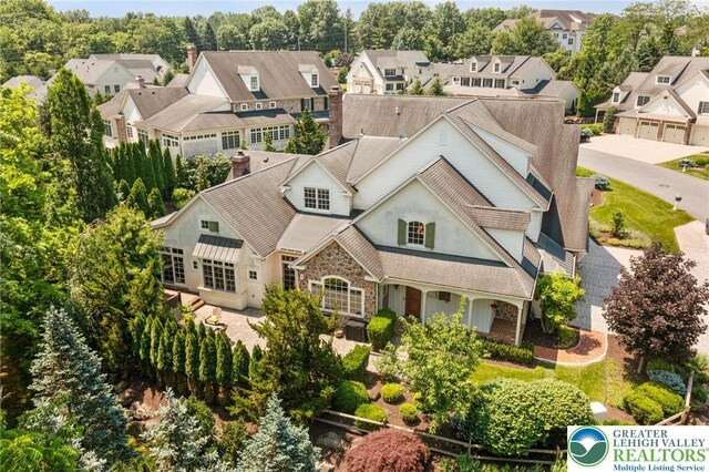 2051 Forge Run, Bethlehem City, PA 18015 - aerial perspective of suburban area