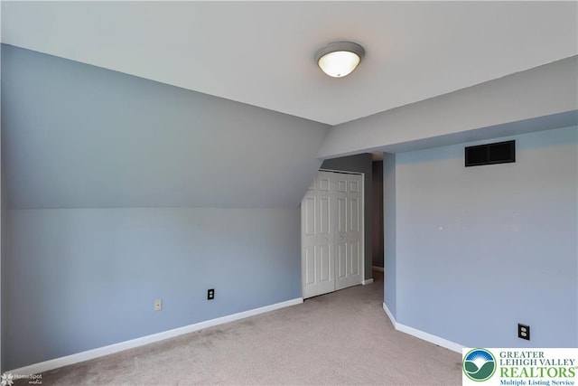 10 Windrift Ct, Easton, PA 18045 - additional living space with carpet and vaulted ceiling