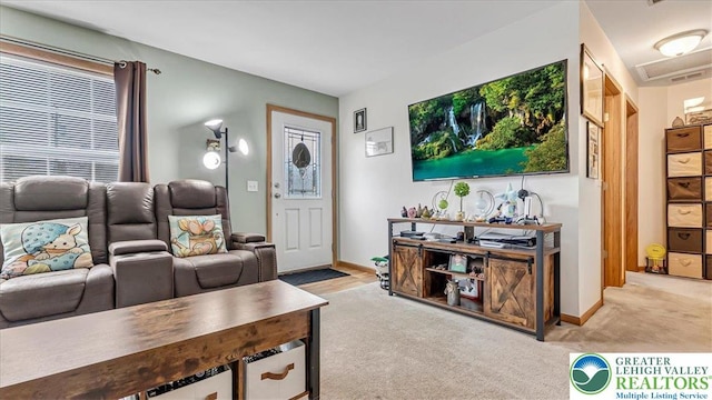 3954 Cedar Dr, Lehigh Twp, PA 18088 - living area with light carpet