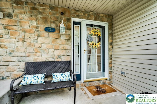 1778 Pinewind Dr, Alburtis Boro, PA 18011 - view of exterior entry featuring stone siding