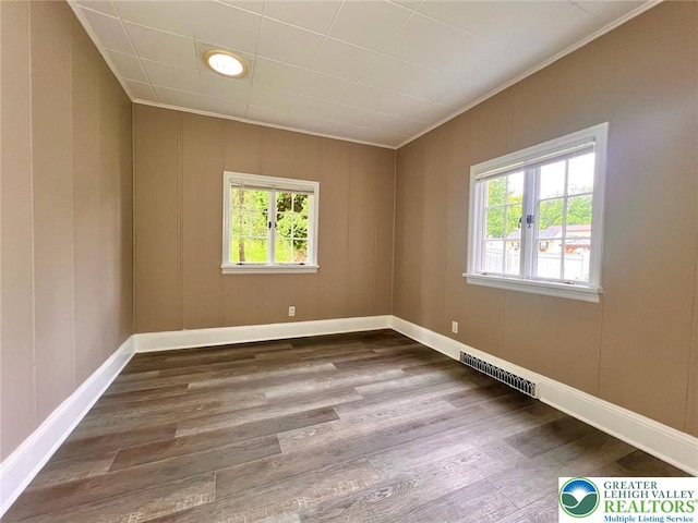 737 Frost Hollow Rd, Easton, PA 18040 - spare room with wood finished floors, plenty of natural light, and ornamental molding