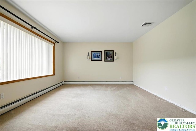 627 Columbia Ave, Palmerton Boro, PA 18071 - carpeted empty room with baseboards