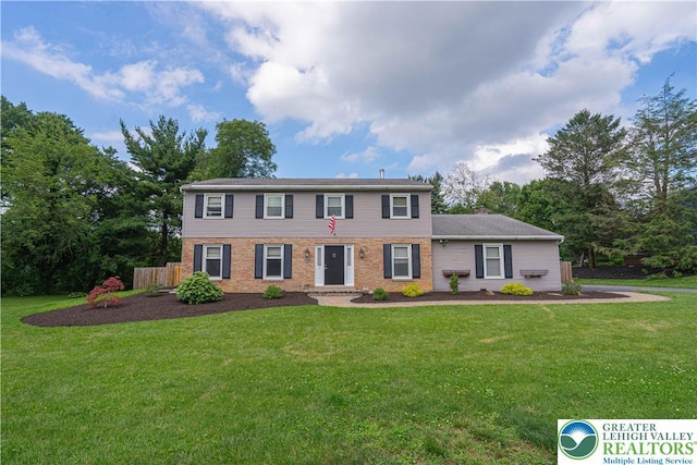 1265 Clearview Cir, Lower Macungie Twp, PA 18103 - colonial inspired home featuring brick siding