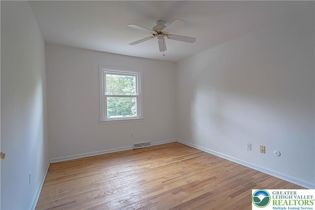 1265 Clearview Cir, Lower Macungie Twp, PA 18103 - unfurnished room with ceiling fan and light wood-type flooring