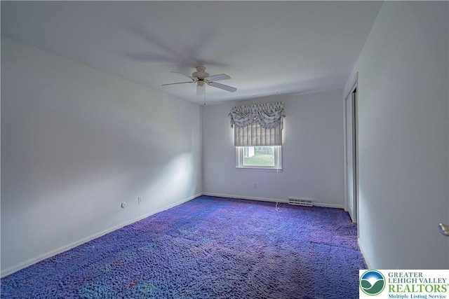 1265 Clearview Cir, Lower Macungie Twp, PA 18103 - unfurnished room with a ceiling fan and carpet floors