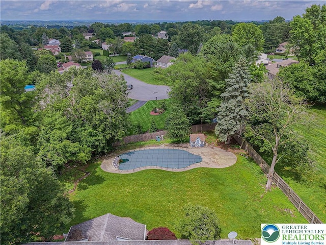 1265 Clearview Cir, Lower Macungie Twp, PA 18103 - drone / aerial view of a pool area