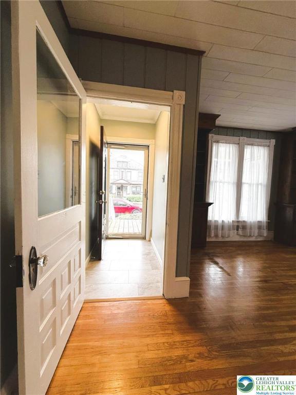 233 Lafayette Ave, Palmerton Boro, PA 18071 - corridor with healthy amount of natural light and light wood-type flooring