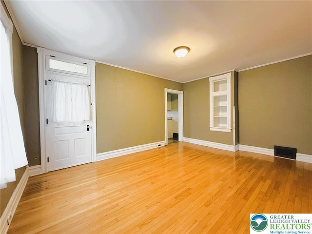 233 Lafayette Ave, Palmerton Boro, PA 18071 - unfurnished room with light wood-style flooring and crown molding