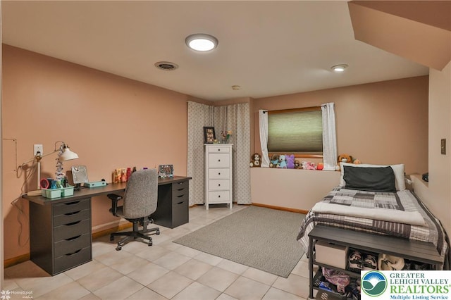 1925 Peach Tree Ln, Lower Saucon Twp, PA 18015 - bedroom featuring an office area and light tile patterned floors