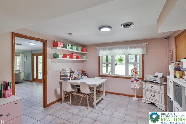 1925 Peach Tree Ln, Lower Saucon Twp, PA 18015 - dining area featuring baseboards and light tile patterned flooring