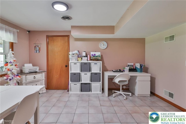 1925 Peach Tree Ln, Lower Saucon Twp, PA 18015 - home office featuring light tile patterned floors