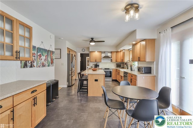 1925 Peach Tree Ln, Lower Saucon Twp, PA 18015 - dining space with plenty of natural light and ceiling fan