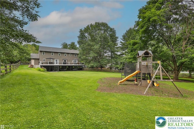 1925 Peach Tree Ln, Lower Saucon Twp, PA 18015 - view of yard featuring a playground