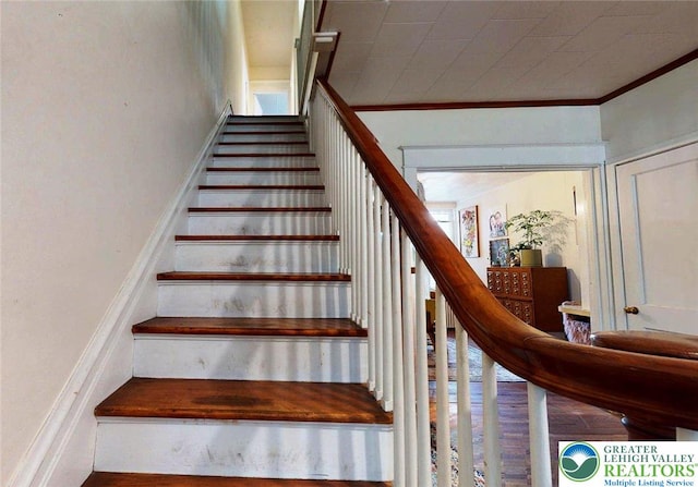 1446 Chew St, Allentown City, PA 18104 - stairway with ornamental molding