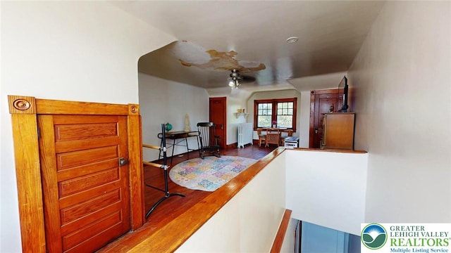 1446 Chew St, Allentown City, PA 18104 - hallway with radiator and wood finished floors