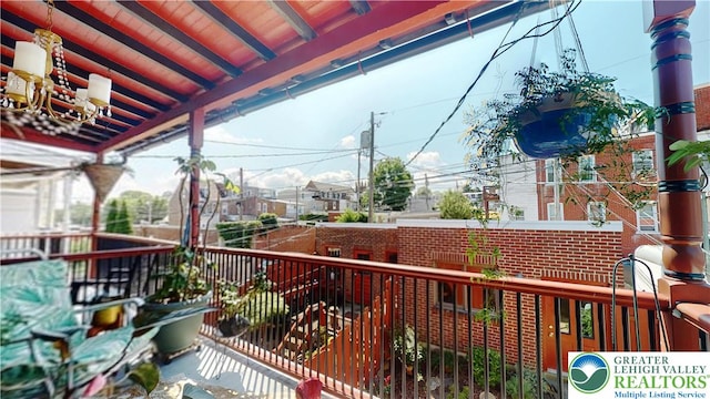 1446 Chew St, Allentown City, PA 18104 - view of balcony