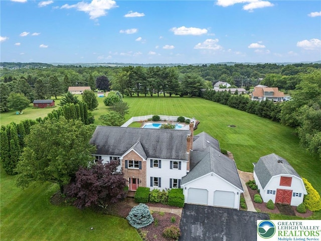 1151 Marfield Dr, Bushkill Twp, PA 18064 - aerial view of property and surrounding area