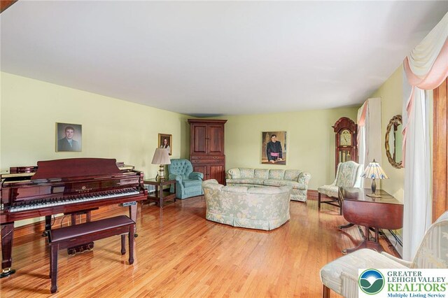1151 Marfield Dr, Bushkill Twp, PA 18064 - living room with light wood finished floors