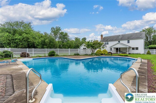 1151 Marfield Dr, Bushkill Twp, PA 18064 - view of pool with a patio