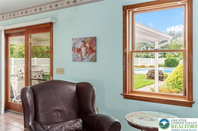 1151 Marfield Dr, Bushkill Twp, PA 18064 - sitting room featuring plenty of natural light and light tile patterned floors