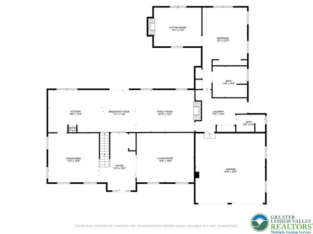 1151 Marfield Dr, Bushkill Twp, PA 18064 - view of property floor plan