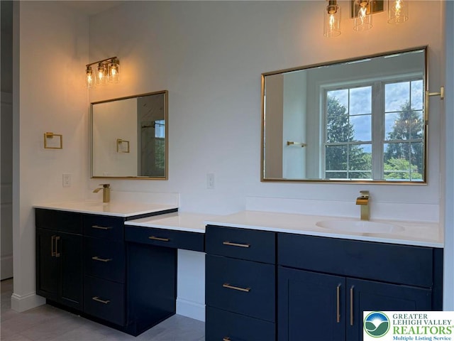 3631 Oak Ridge Dr, Washington Twp, PA 18080 - bathroom with vanity and baseboards