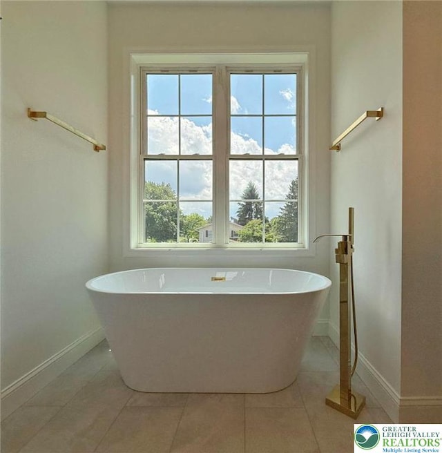3631 Oak Ridge Dr, Washington Twp, PA 18080 - full bathroom with a freestanding tub and plenty of natural light