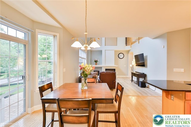 780 Ramblewood Dr, Forks Twp, PA 18040 - dining space featuring light wood-style floors and a chandelier