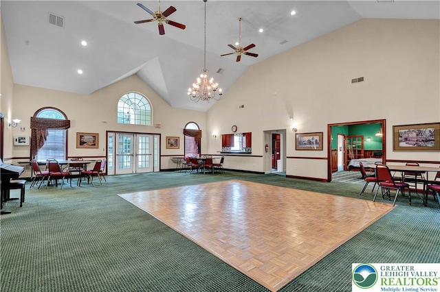 4693 Bluegrass Ln, Lower Macungie Twp, PA 18062 - community lobby with high vaulted ceiling