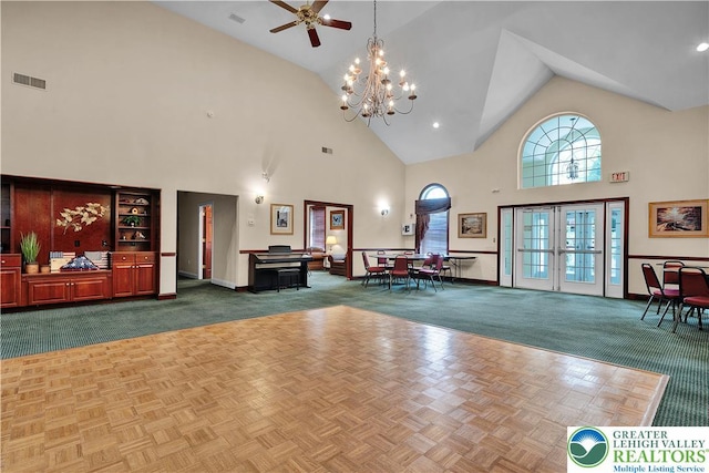 4693 Bluegrass Ln, Lower Macungie Twp, PA 18062 - building lobby featuring high vaulted ceiling