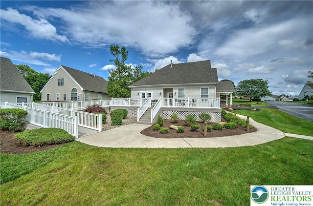 4693 Bluegrass Ln, Lower Macungie Twp, PA 18062 - view of front of house with a deck