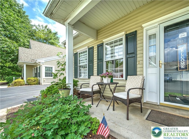 4693 Bluegrass Ln, Lower Macungie Twp, PA 18062 - view of covered porch