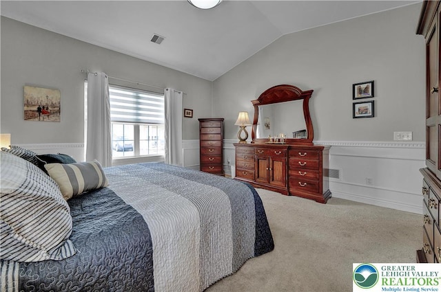 4693 Bluegrass Ln, Lower Macungie Twp, PA 18062 - bedroom featuring vaulted ceiling and carpet flooring