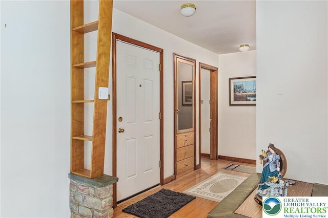 194 Gallagher Rd, Whitehall Twp, PA 18052 - foyer entrance featuring light wood-style floors and baseboards