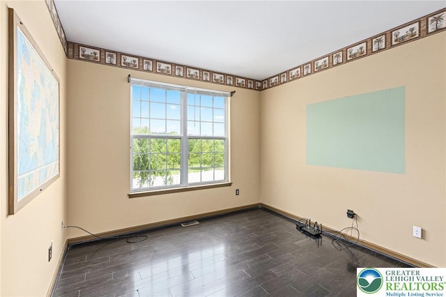 6841 Stone Croft Cir, Macungie Boro, PA 18062 - empty room with baseboards and dark wood-type flooring