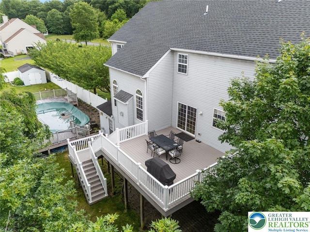 6841 Stone Croft Cir, Macungie Boro, PA 18062 - view from above of property