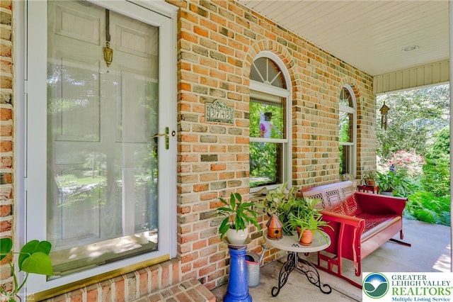 3745 Orefield Rd, South Whitehall Twp, PA 18104 - property entrance with a porch and brick siding