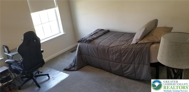 3583 Daylily Dr, Upper Milford Twp, PA 18049 - carpeted bedroom with baseboards and a desk