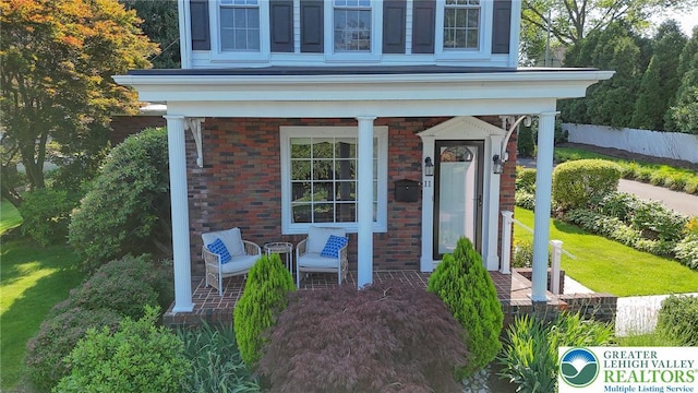 11 11 Ave, D, PA 17972 - entrance to property with covered porch and brick siding
