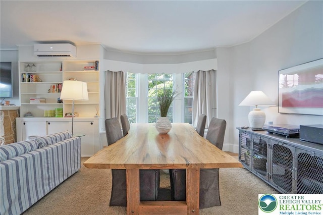 11 11 Ave, D, PA 17972 - carpeted dining room with a wall unit AC