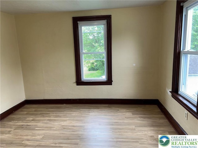 565 Moorestown Dr, Moore Twp, PA 18014 - empty room featuring light wood-style floors and baseboards