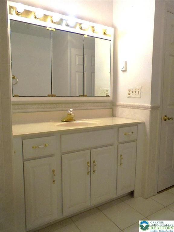 2546 Wehr Mill Rd, South Whitehall Twp, PA 18069 - bathroom with vanity and tile patterned floors