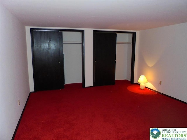 2546 Wehr Mill Rd, South Whitehall Twp, PA 18069 - carpeted bedroom featuring multiple closets