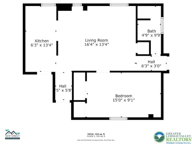 624 N Maxwell St, Allentown City, PA 18109 - view of property floor plan